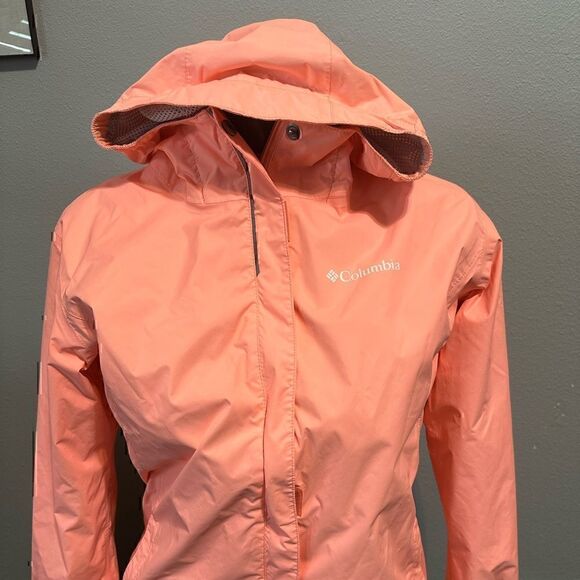Columbia Girls Large 14-16 Peach Color Hooded Jacket - Picture 1 of 5